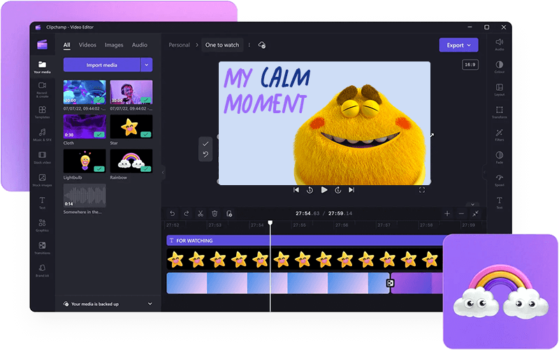 Video editing - my calm moment