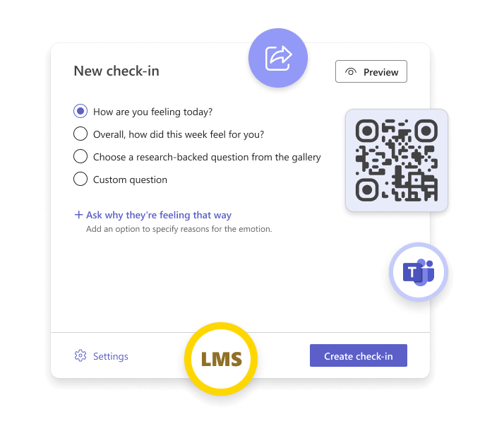 Create new check-in in Reflect