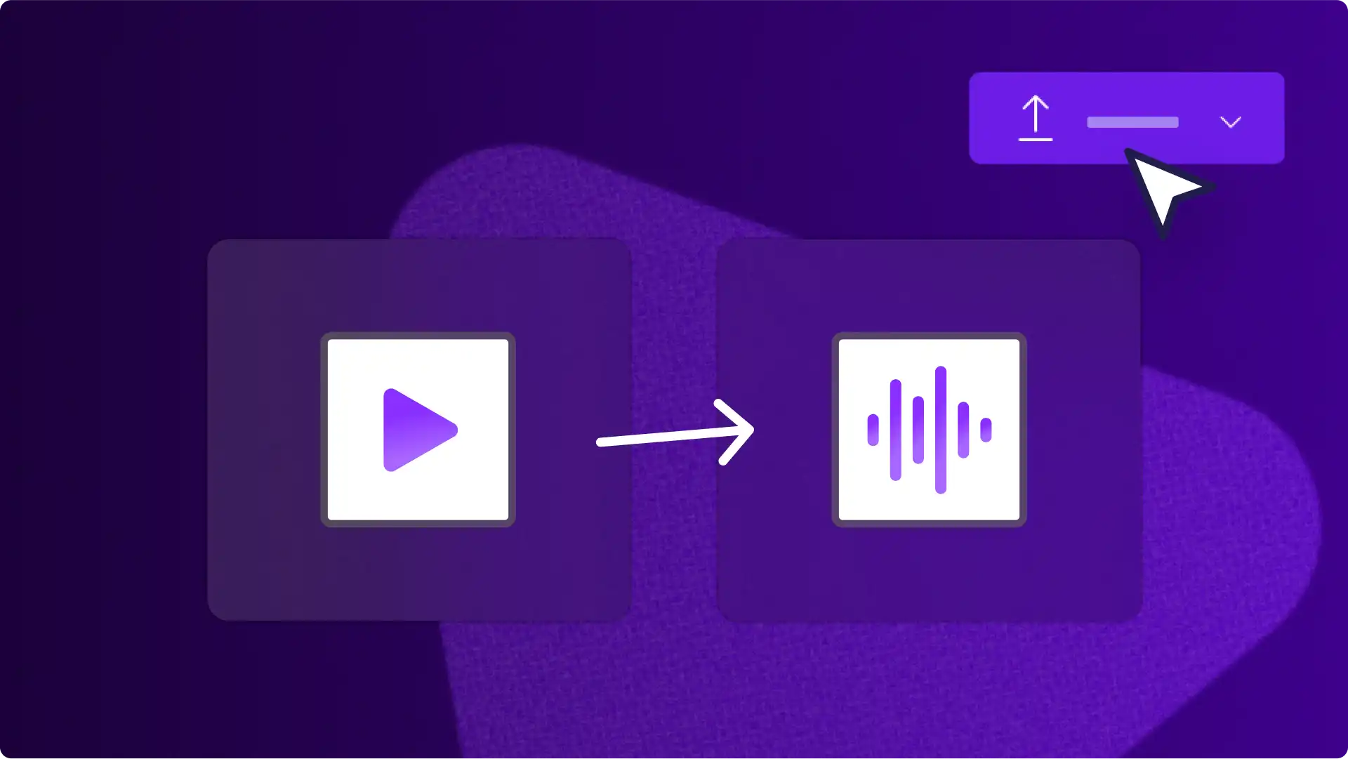 A user turning video into audio file in Clipchamp for work.