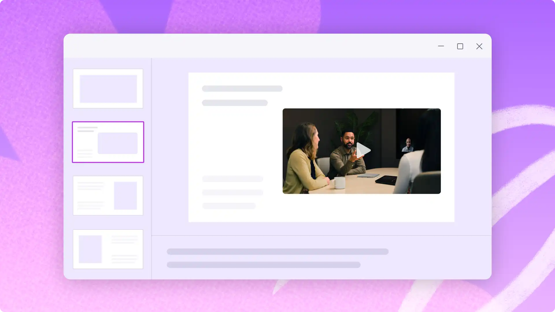 Một người dùng đang thêm video vào Microsoft PowerPoint