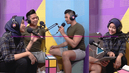 GIF di un trailer per canale podcast di esempio. 