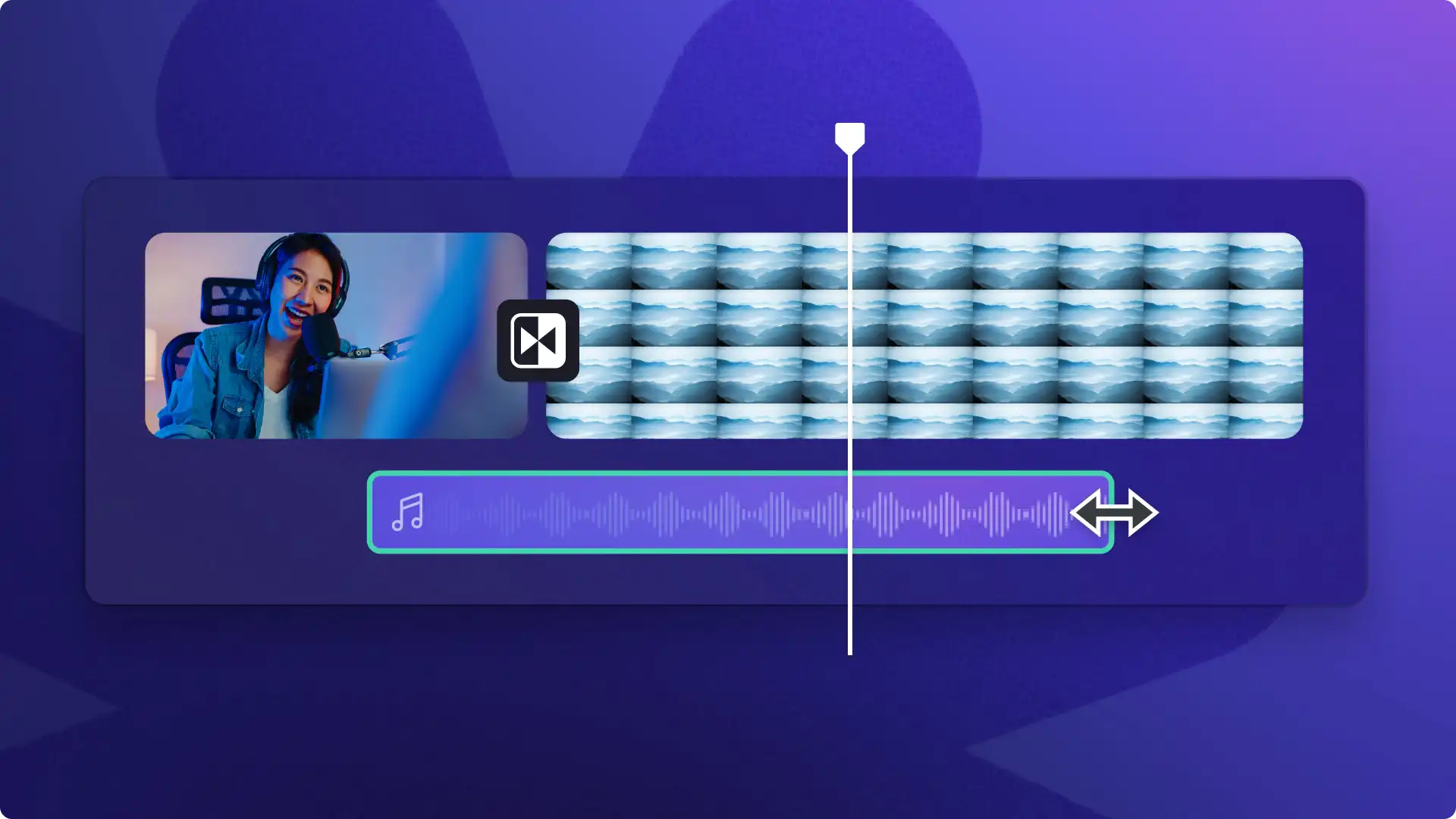Cara menambahkan muzik pada transisi video dalam Clipchamp