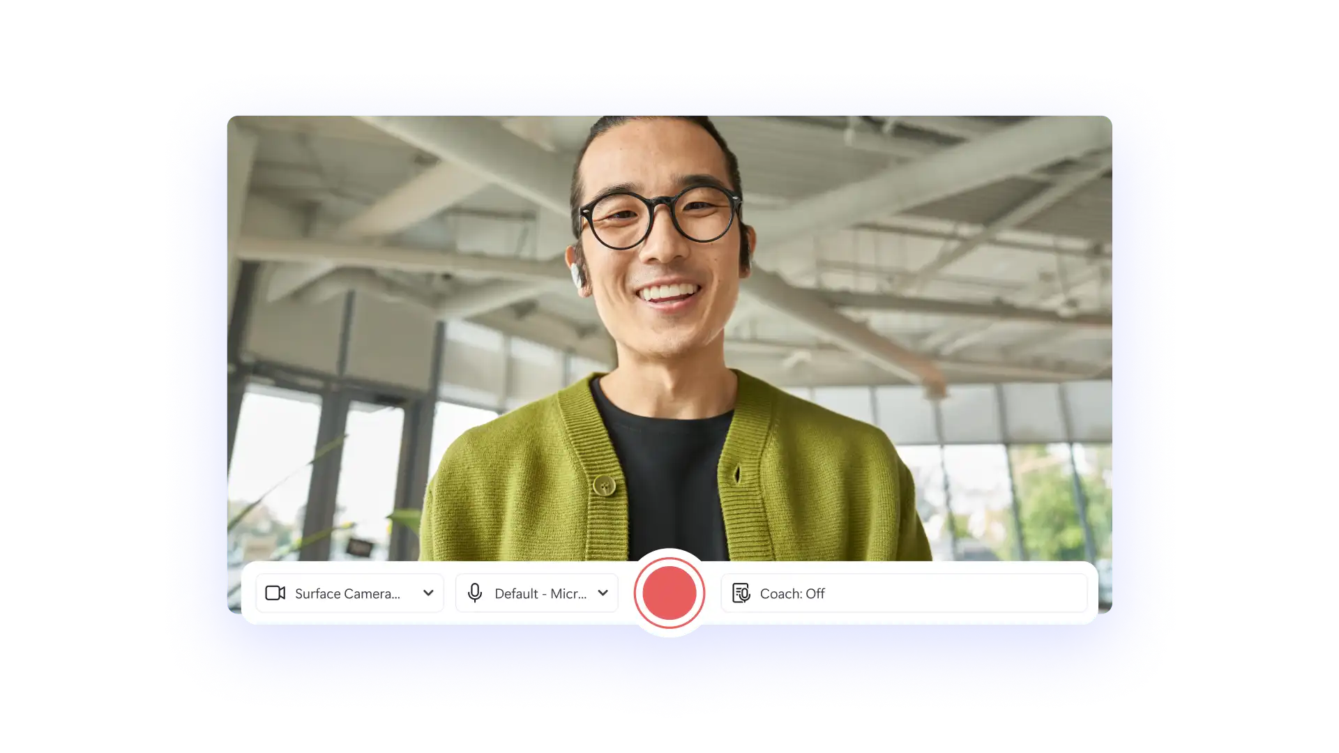 Recording a webcam video in Clipchamp