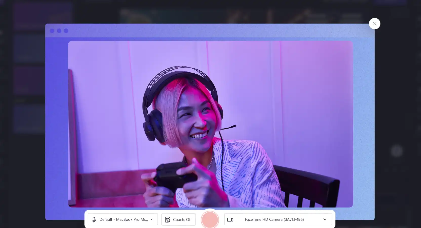 gaming reaction video - step 3b