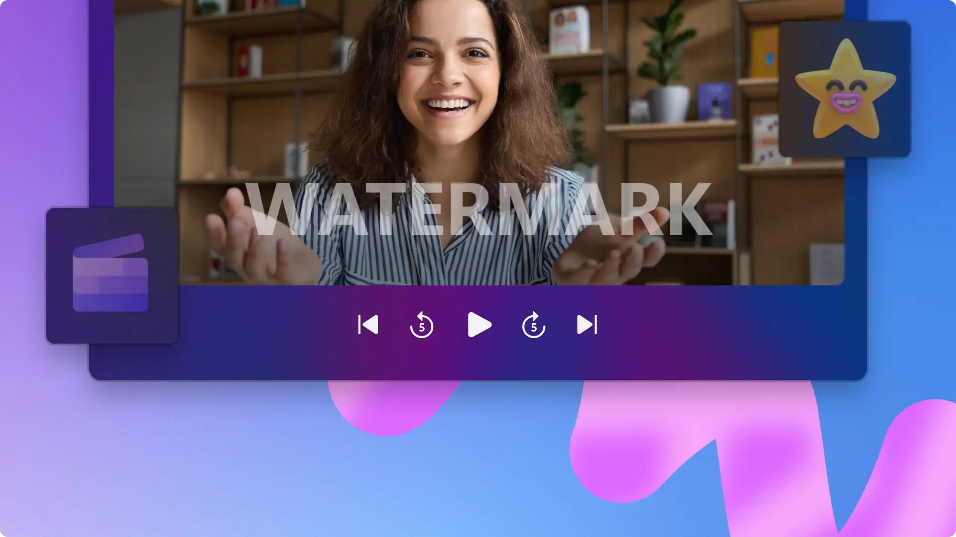 Hình ảnh một người dùng thêm hình nền mờ vào video. 