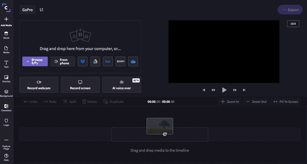 GoPro blog step 3-How to use an online GoPro video editor (Mac and PC)-Clipchamp blog