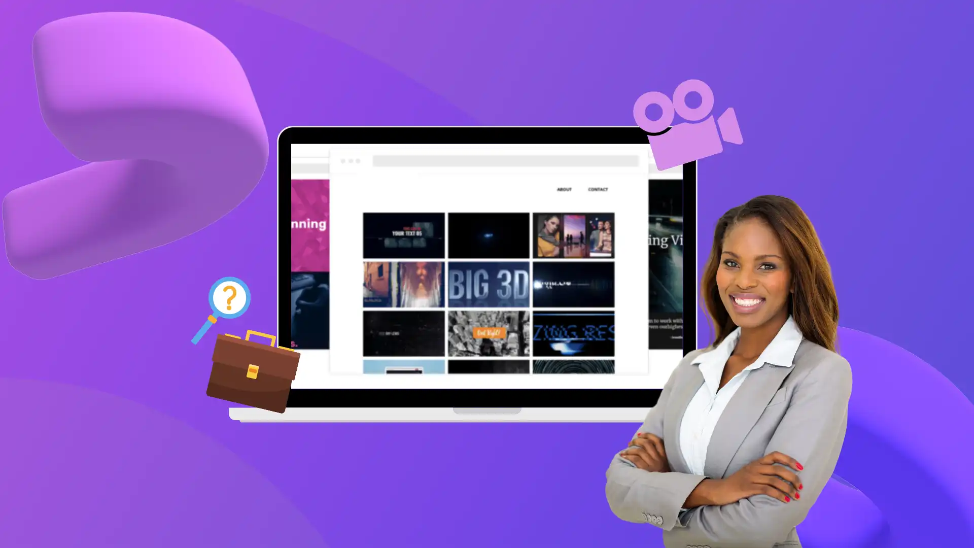 How to create a video portfolio website in 5 minutes CC thumbnail