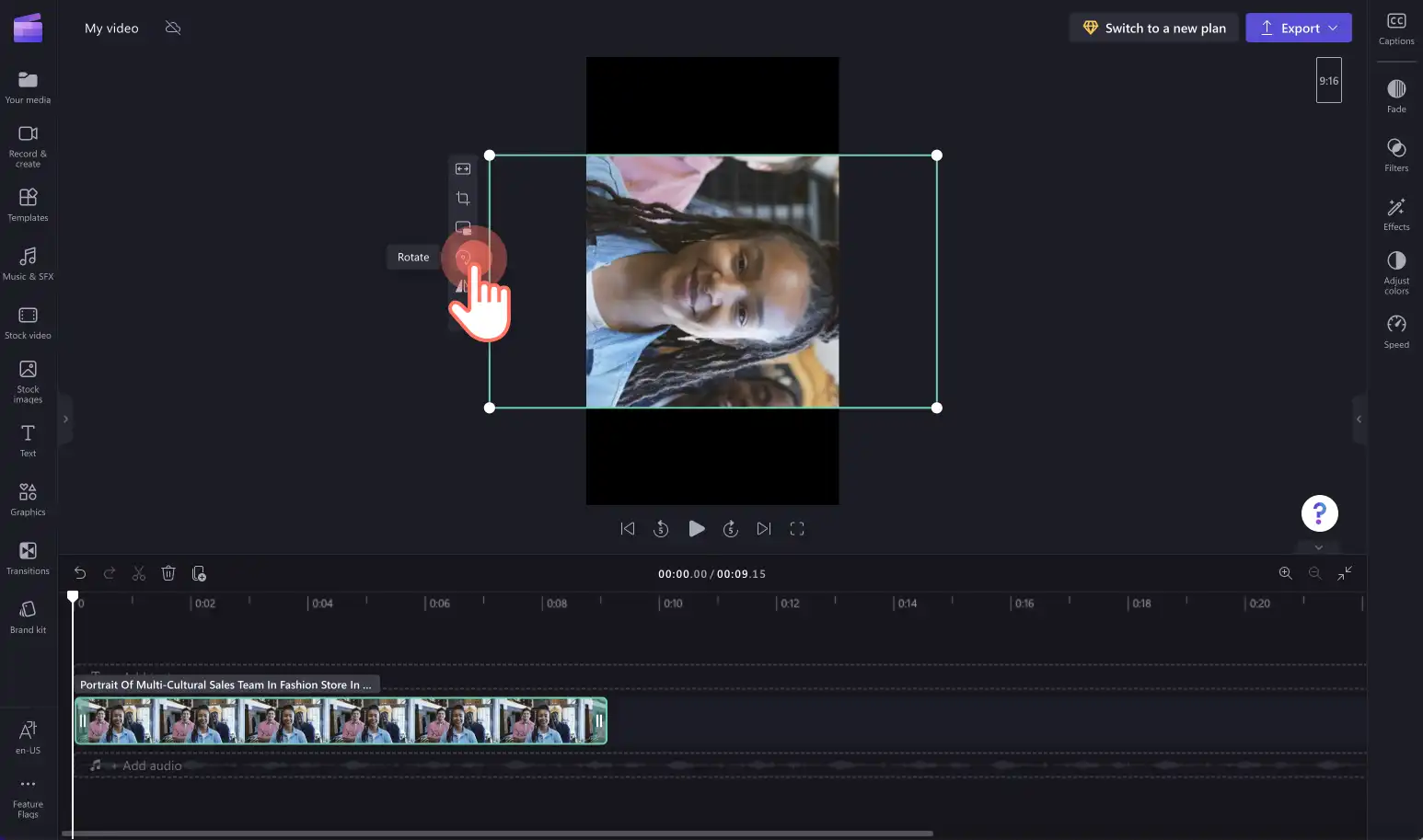 How to rotate videos for Instagram - step 3b