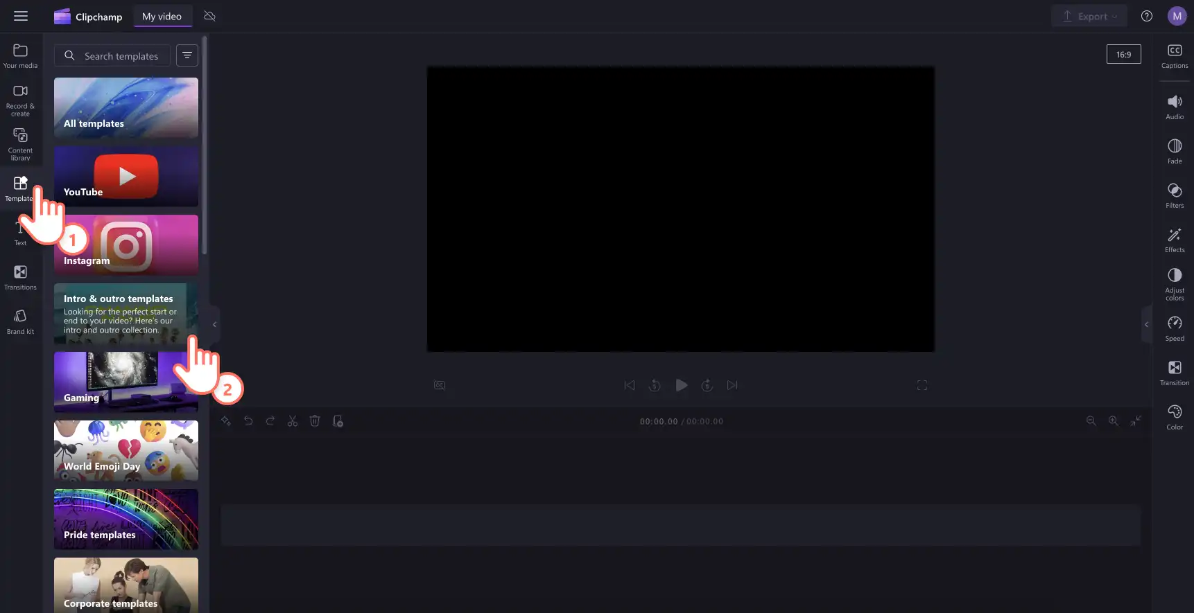 YouTube-intro – trinn 1