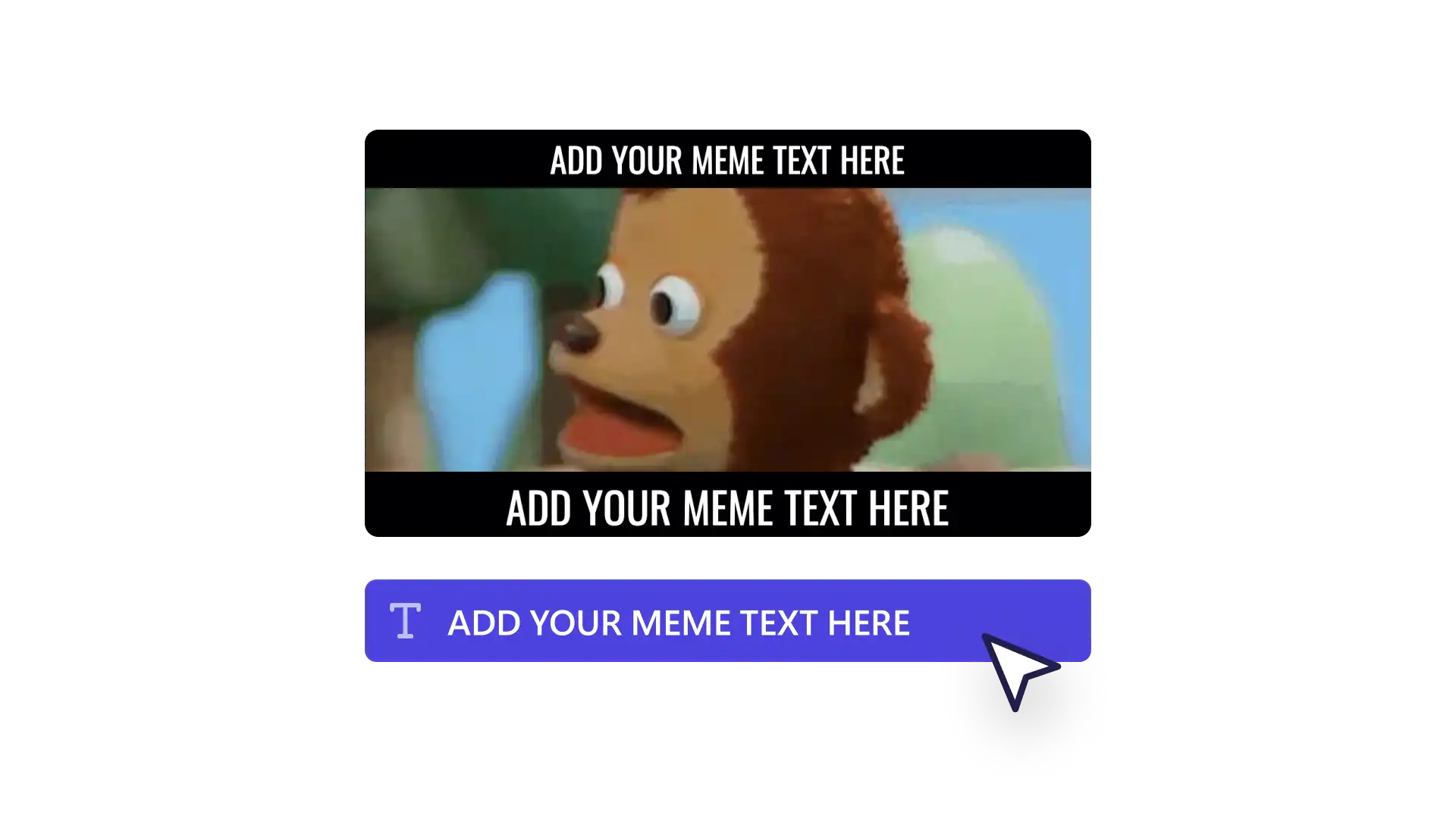 Tukar teks meme dalam templat dalam Clipchamp