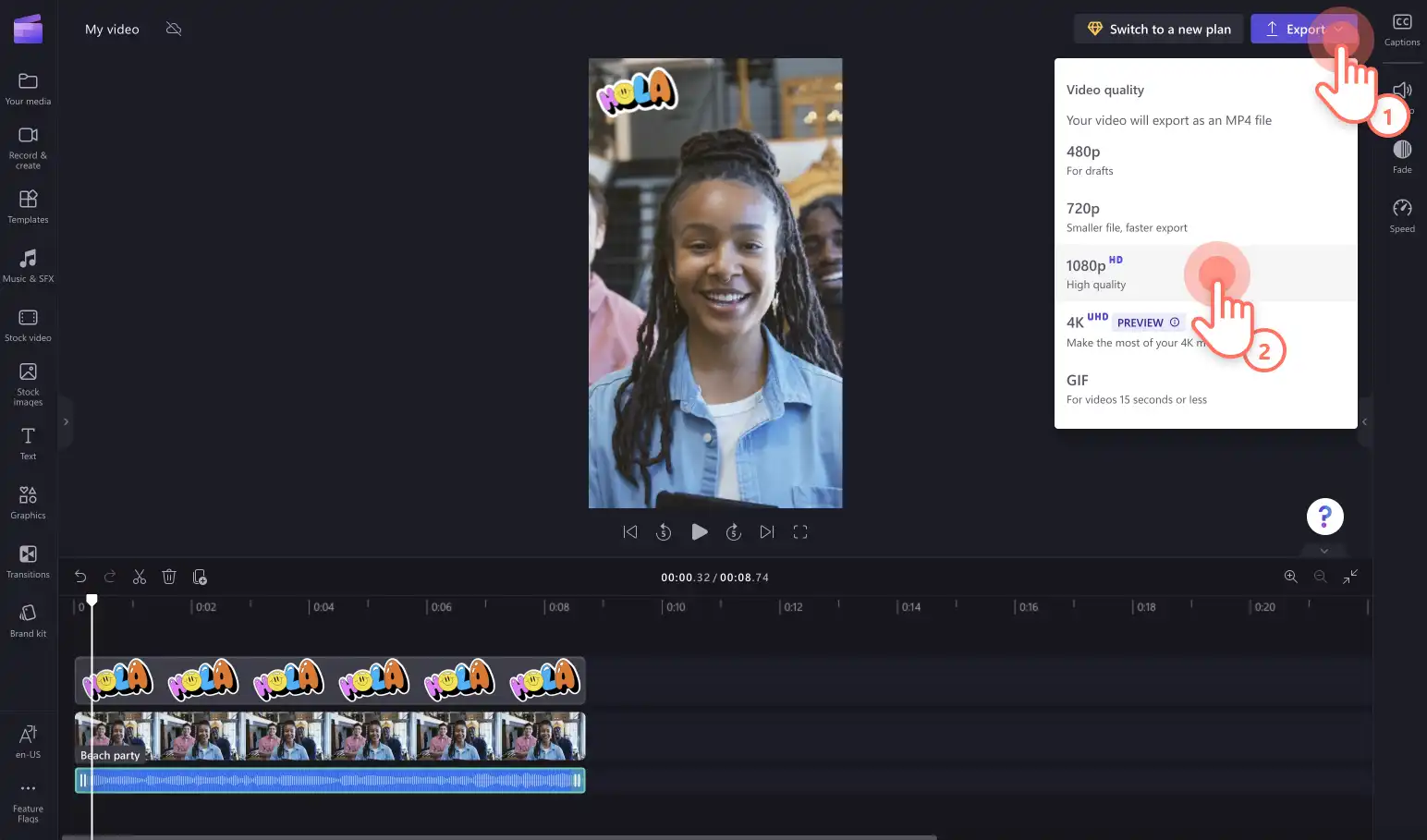 How to rotate videos for Instagram - step 6