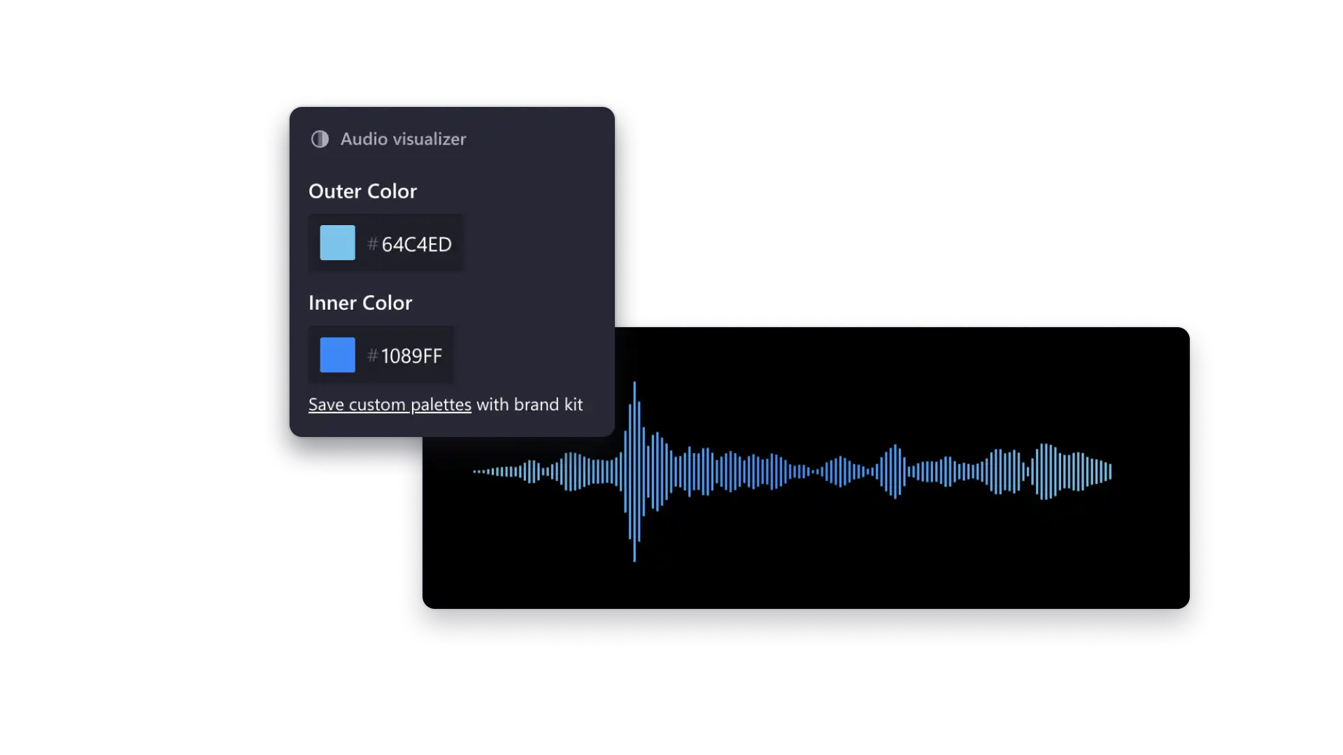 Customize audio visualizer