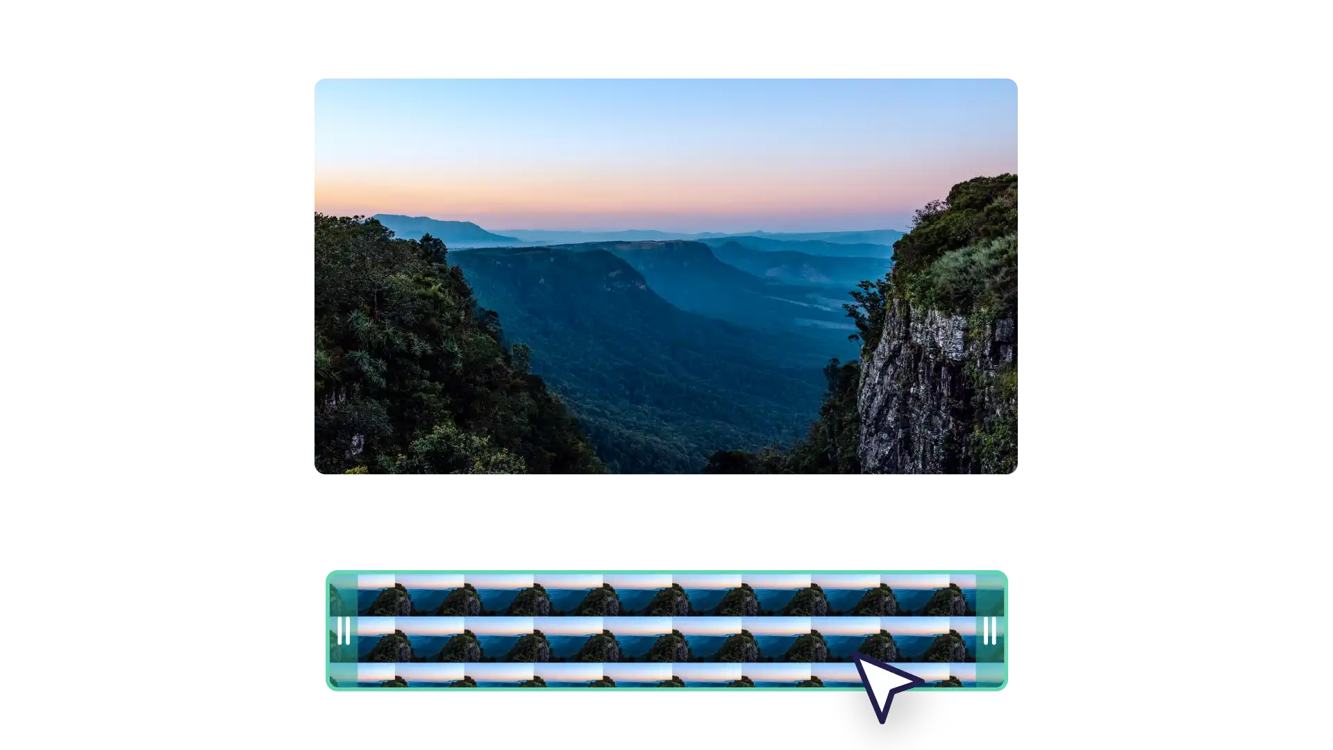User selecting a video in Clipchamp
