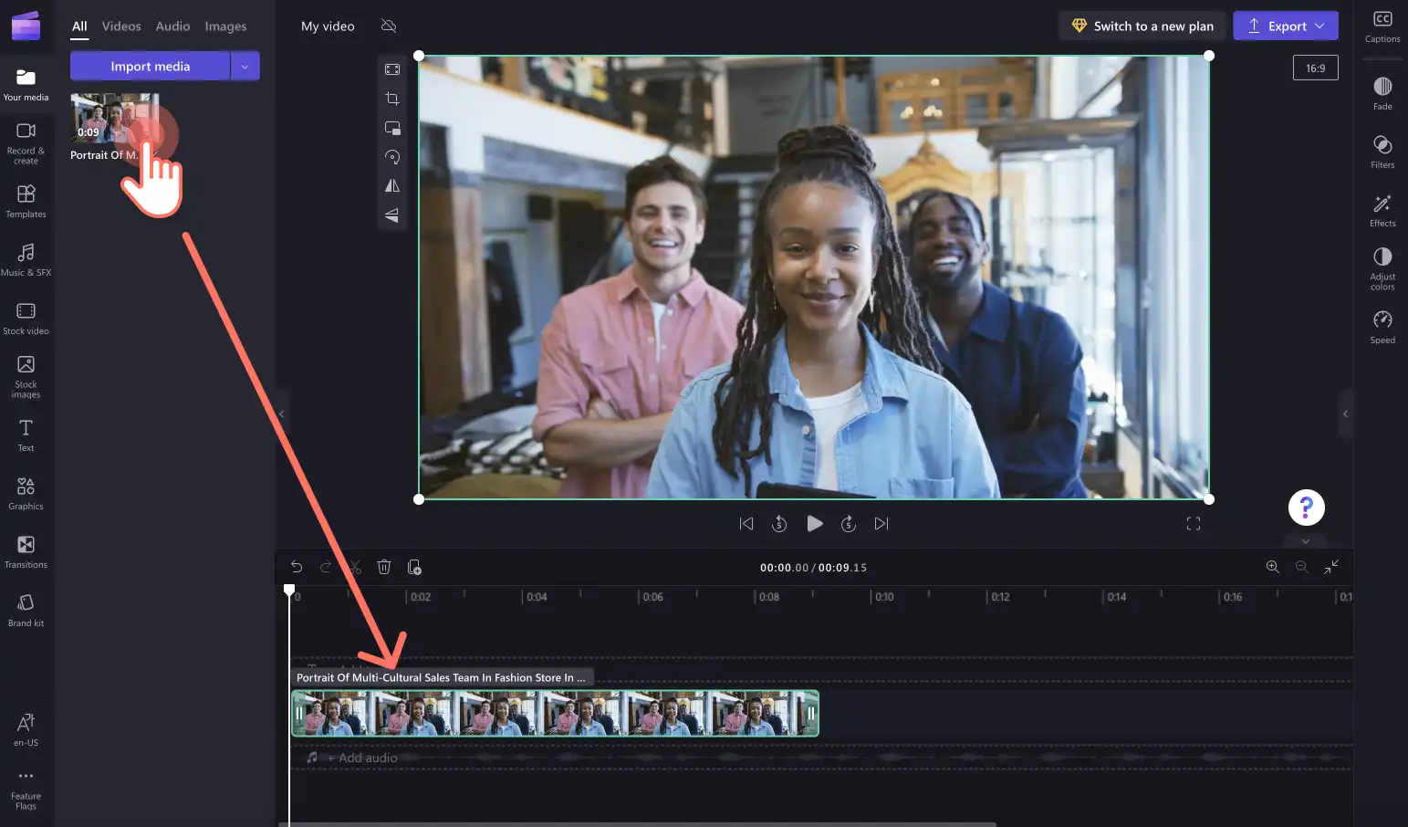 How to rotate videos for Instagram - step 1b