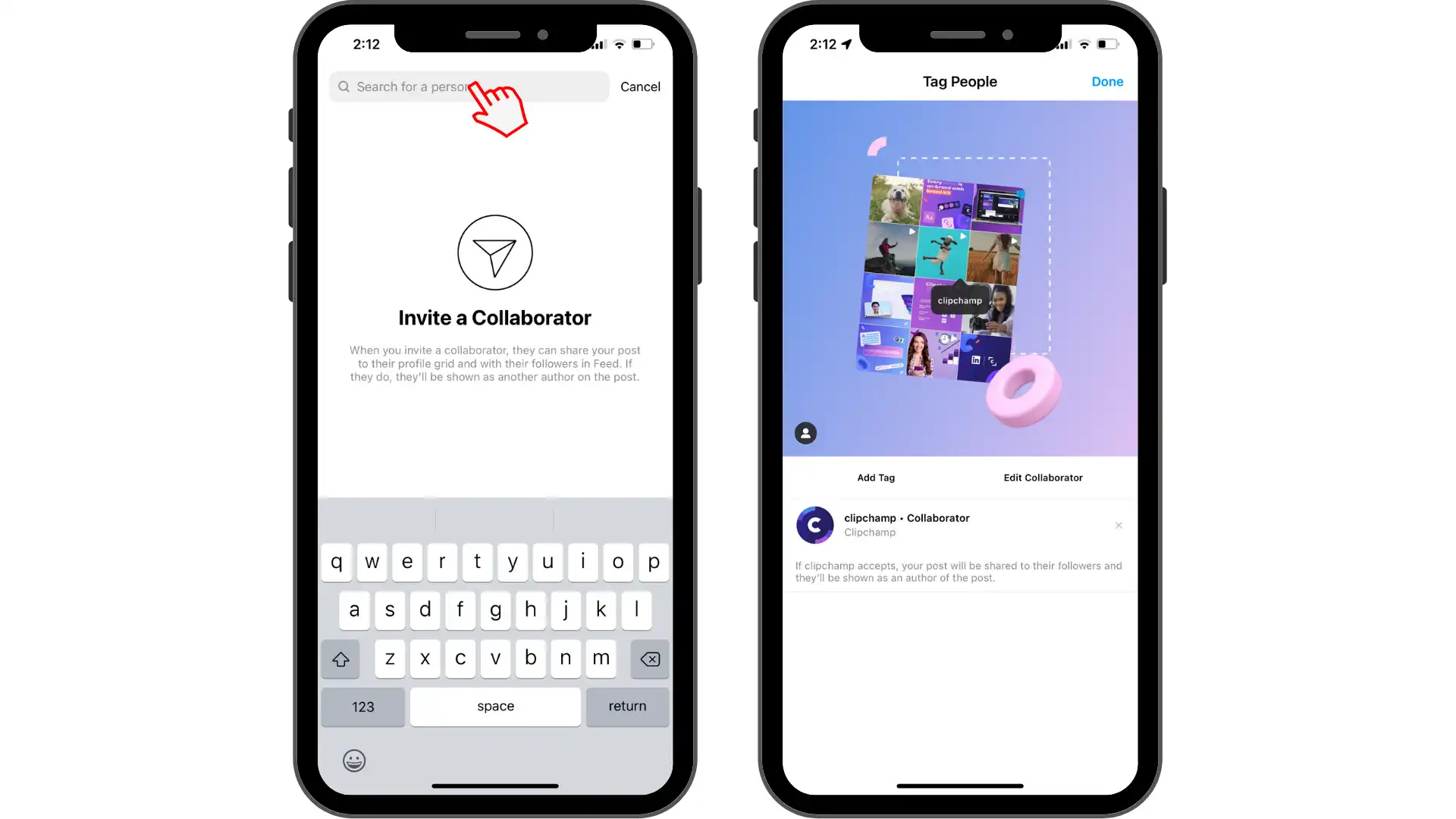 Langkah 4. Cara untuk menjemput rakan usaha sama di Instagram 