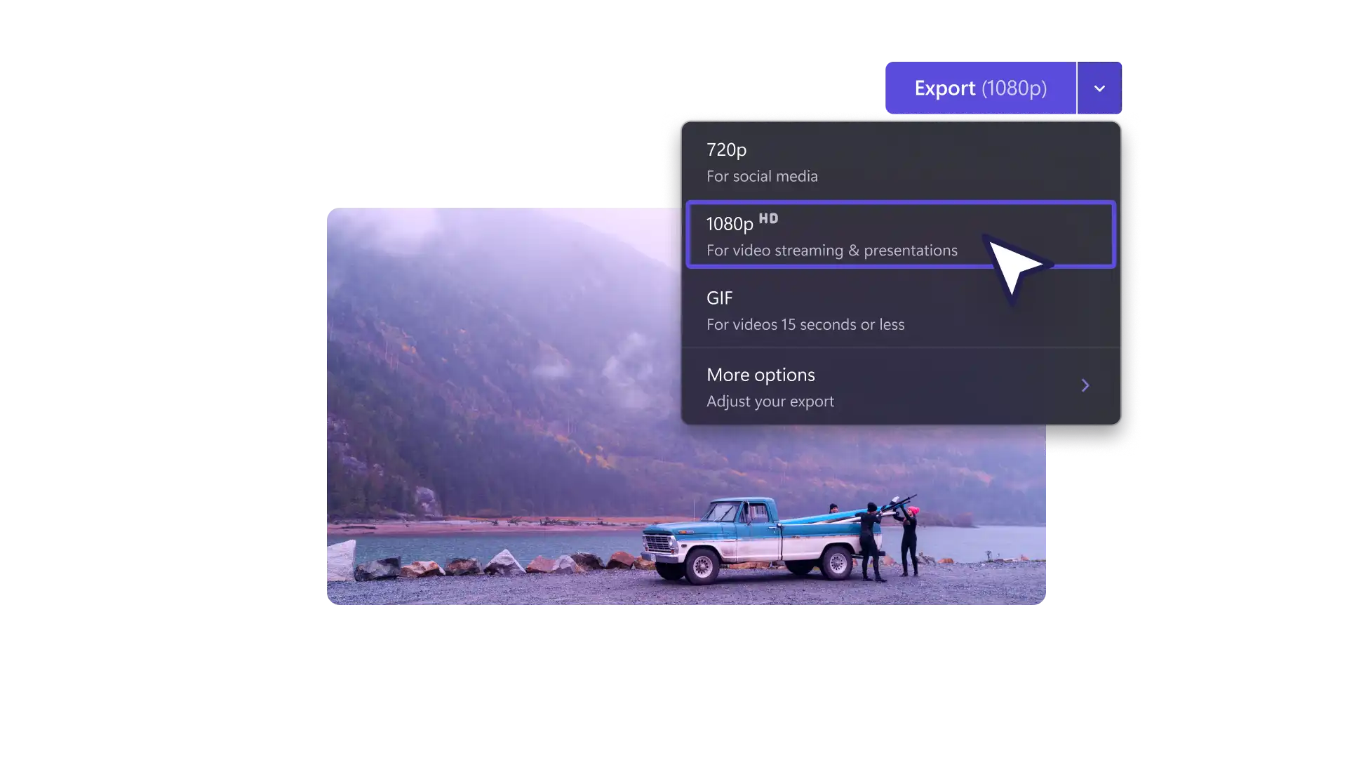 Save video in high quality in Clipchamp