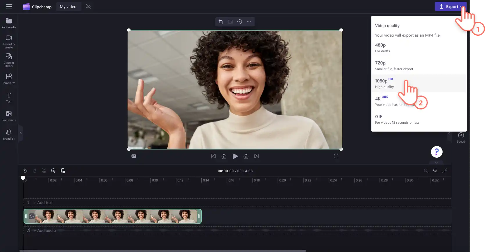 Gambar pengguna menyimpan video webcamnya.