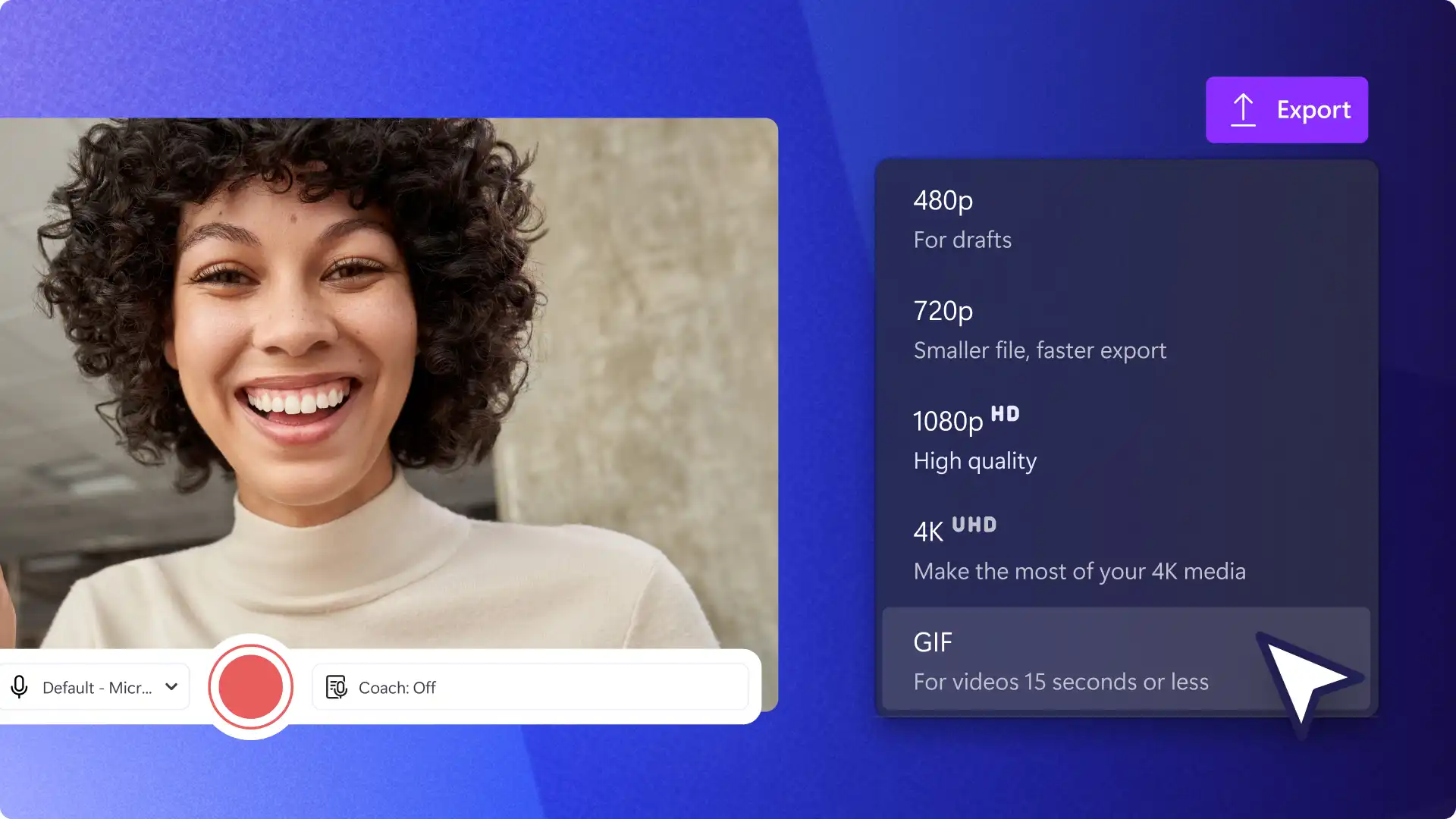 Cara mencipta GIF menggunakan imej kecil kamera web anda 