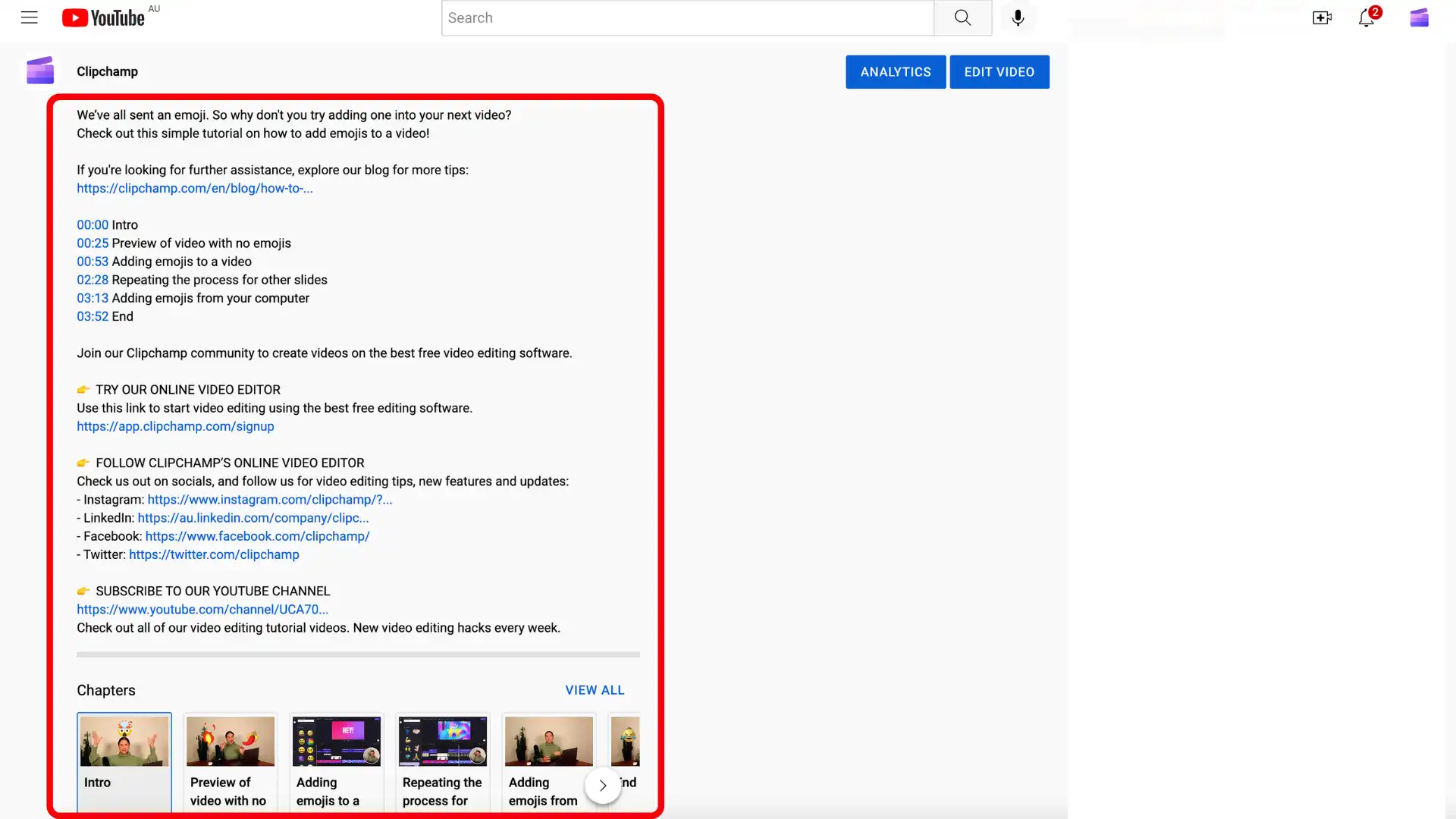 La guía definitiva para las descripciones de YouTube: descripciones de vídeos de YT