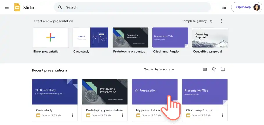Step 1. Open your Google Slides presentation
