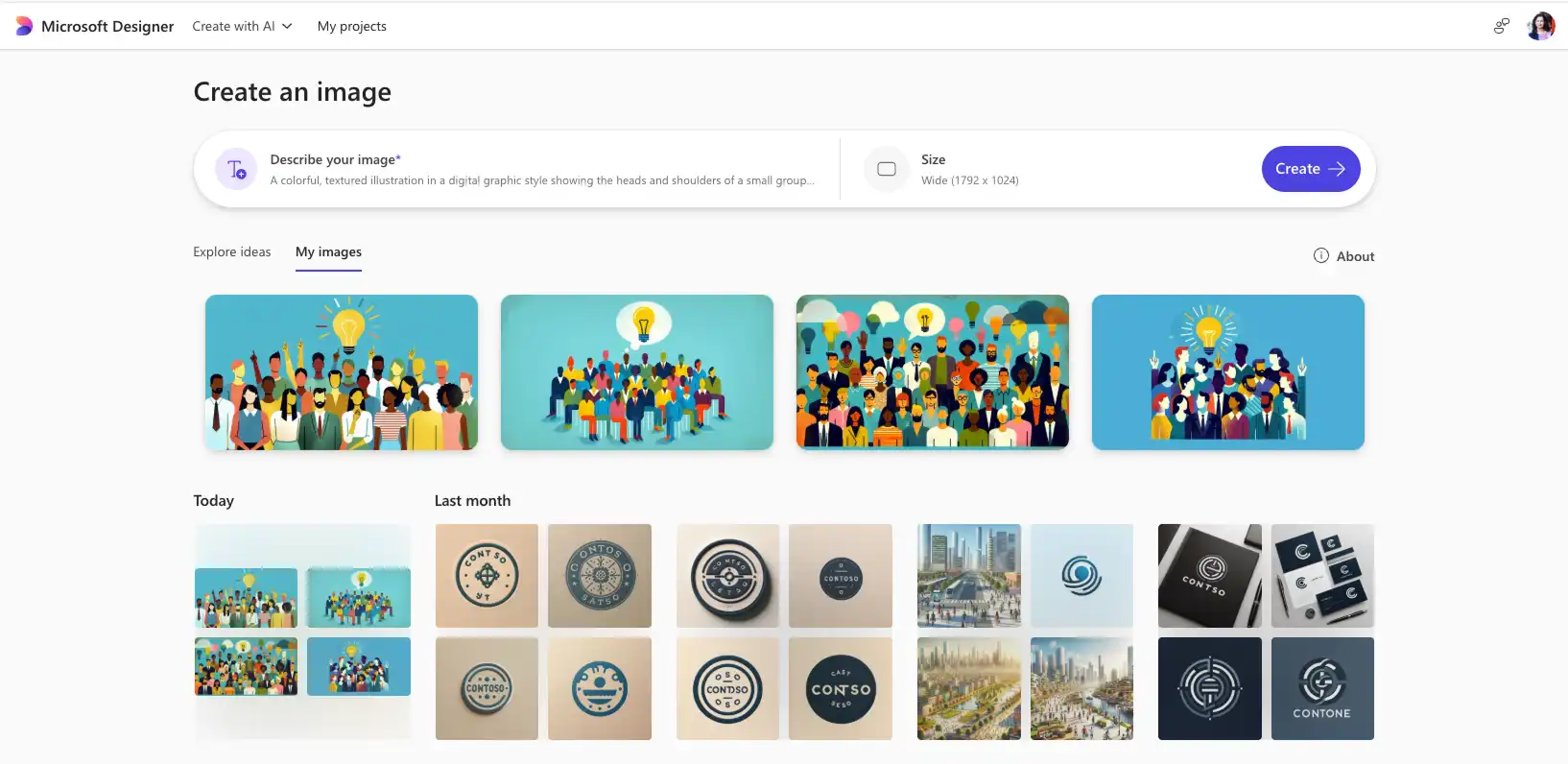 Un utilisateur prévisualise les images générées par l’IA et enregistre ses designs préférés
