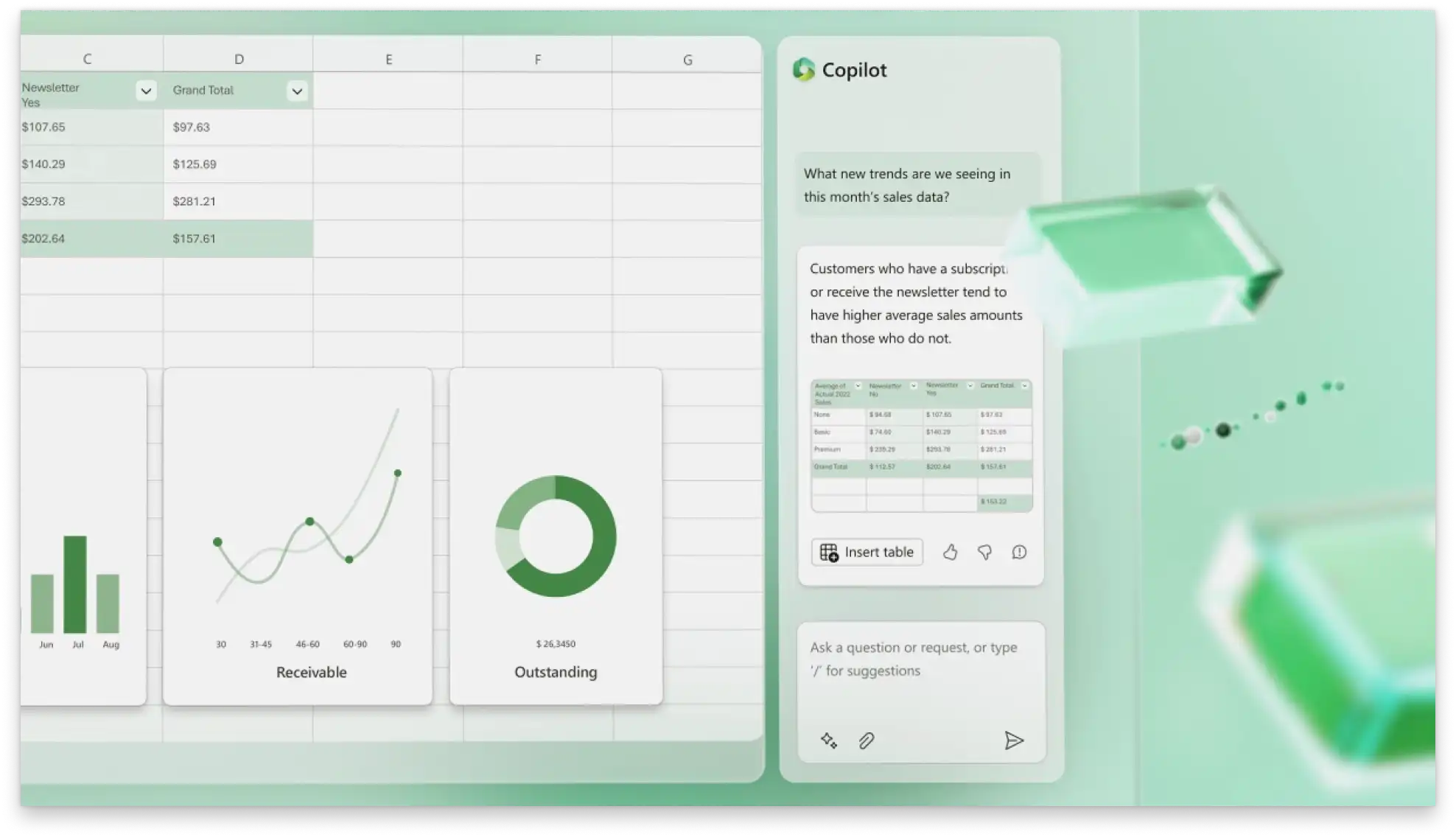 How to create a summary table in Excel with AI | Microsoft Excel Blog