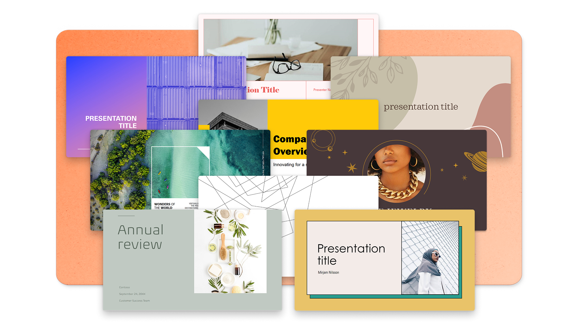 Aesthetic slides and presentation templates | Microsoft PowerPoint