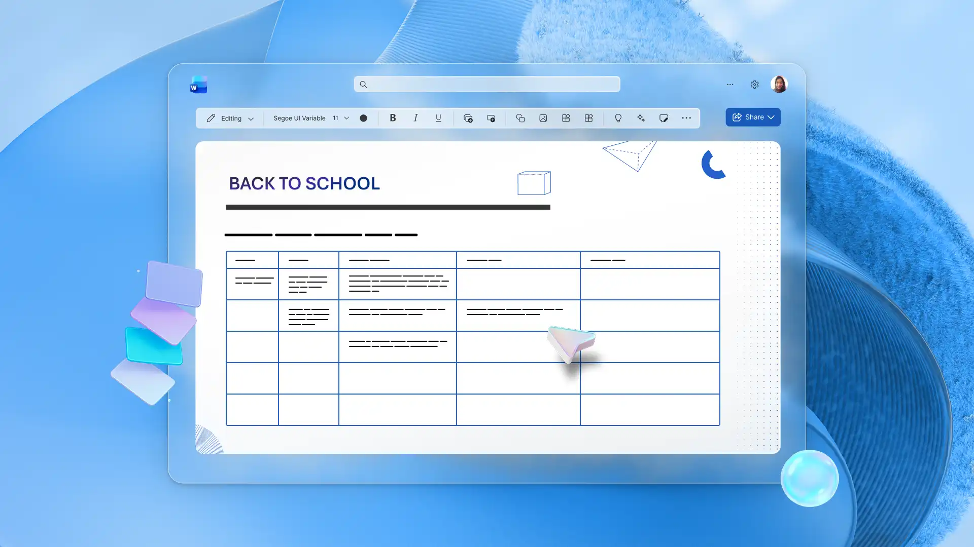 Explore back-to-school planning kits in Microsoft Word. 