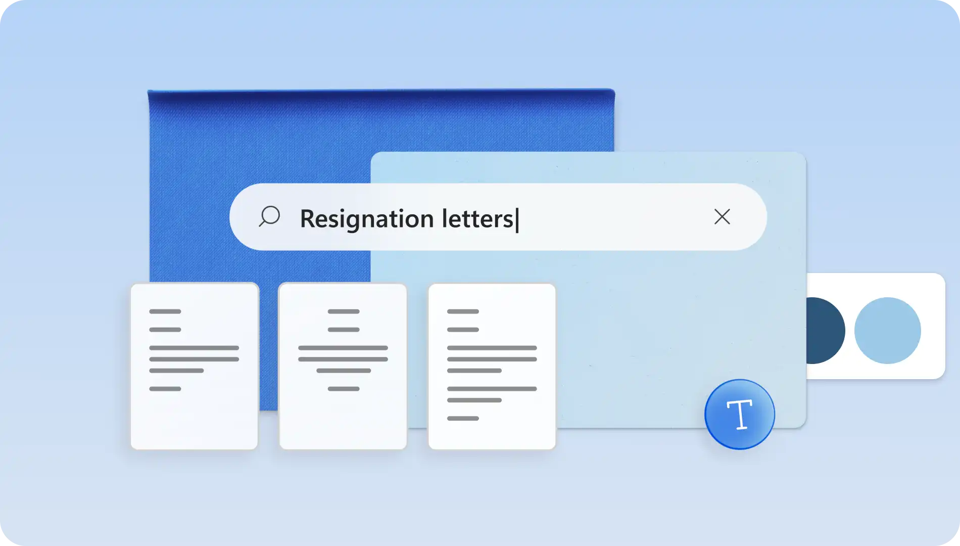 Abstract resignation letter template in Microsoft Word.