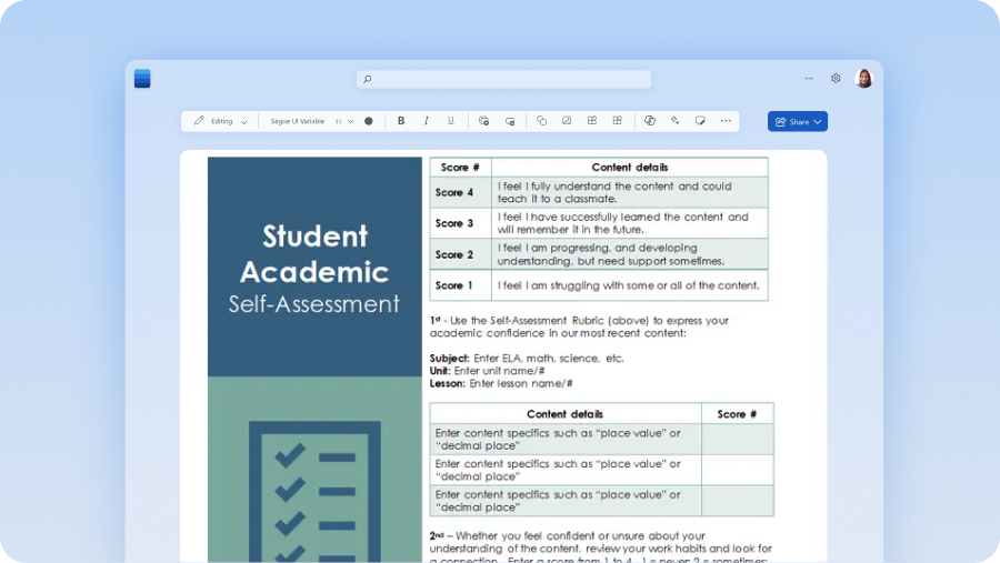 Free editable learning and academic templates | Microsoft Word